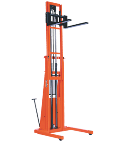 orange PS Series Stacker raised