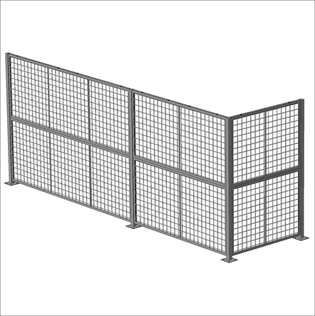 Standard Panel 2' W x 5' H (exact size 22 W x 59 H) - Framed 2 x 2 x  10GA welded wire mesh - T.P. Supply Company, Inc.