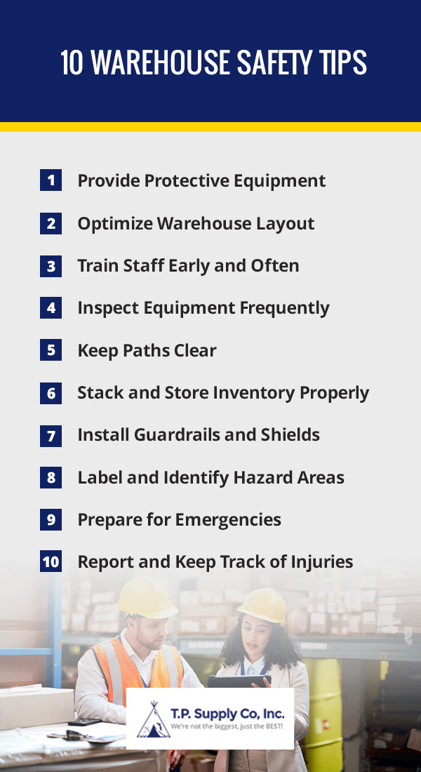 10 safety tips in the warehouse