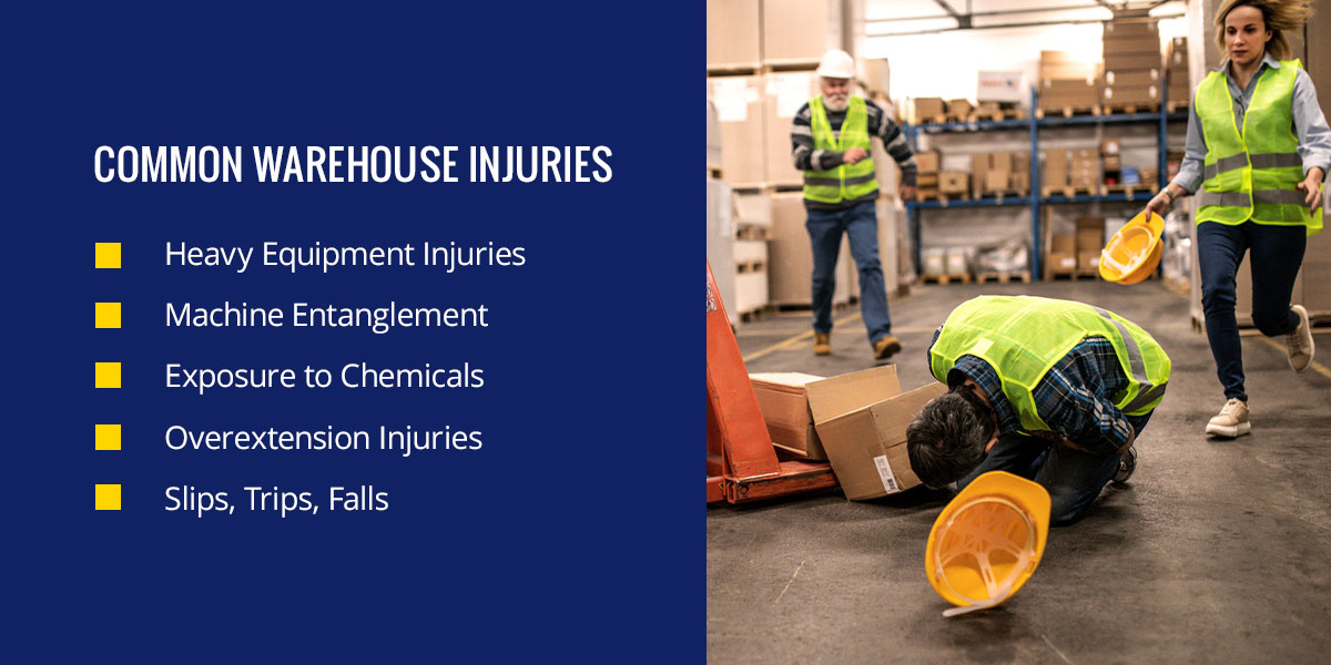 common warehouse injuries