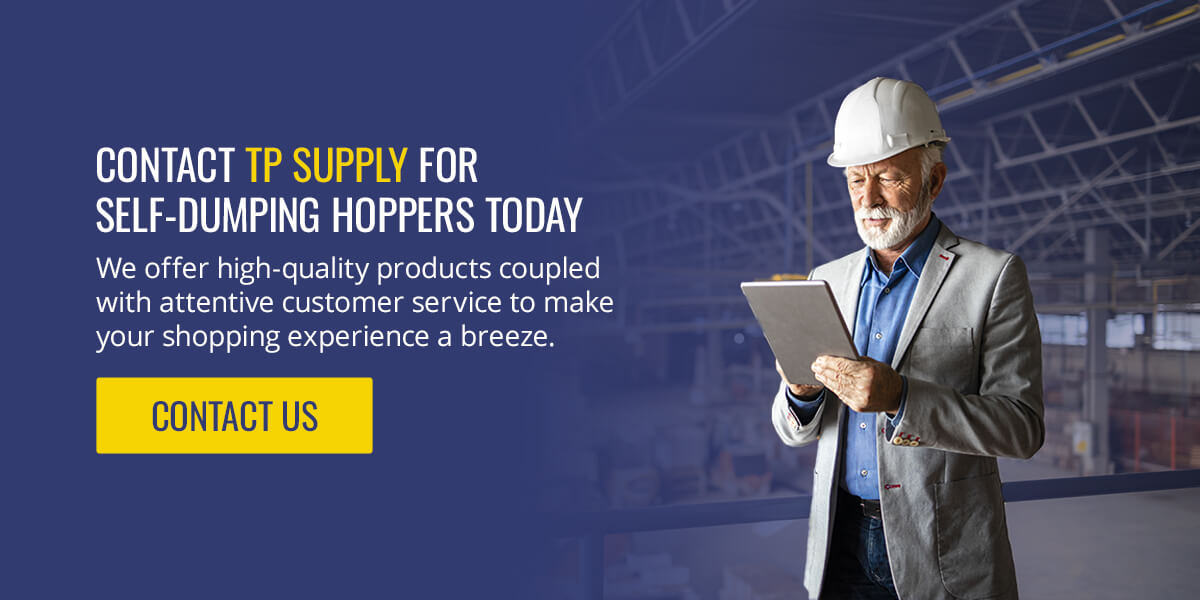 Contact T.P. Supply for self-dumping hoppers today
