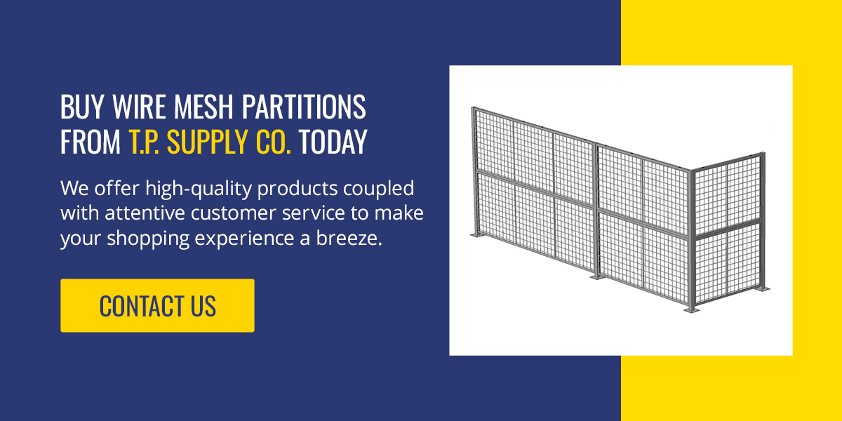 Contact T.P. Supply co. for wire partitions